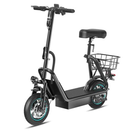 Trottinette électrique V12 PRO 600W avec pneus à air de 10 pouces